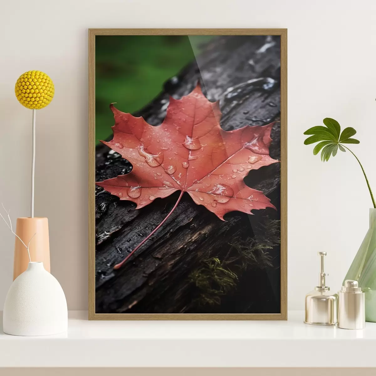 Poster Foglia d'acero cremisi f50757