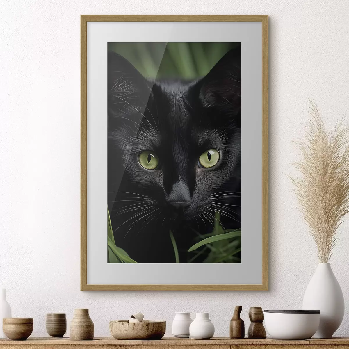 Poster Sguardo tra il verde f50761