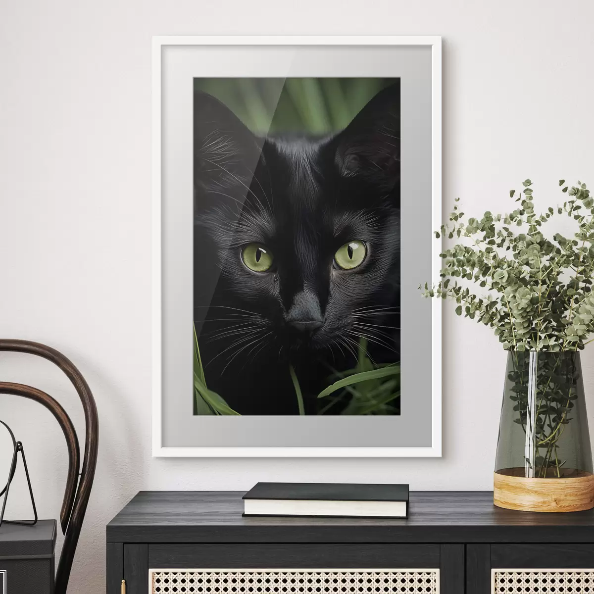 Poster Sguardo tra il verde f50761