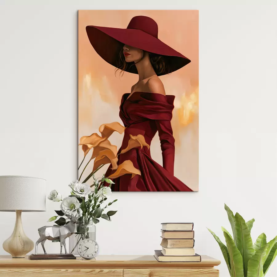 carta da parati Donna con il cappello nr. s50903