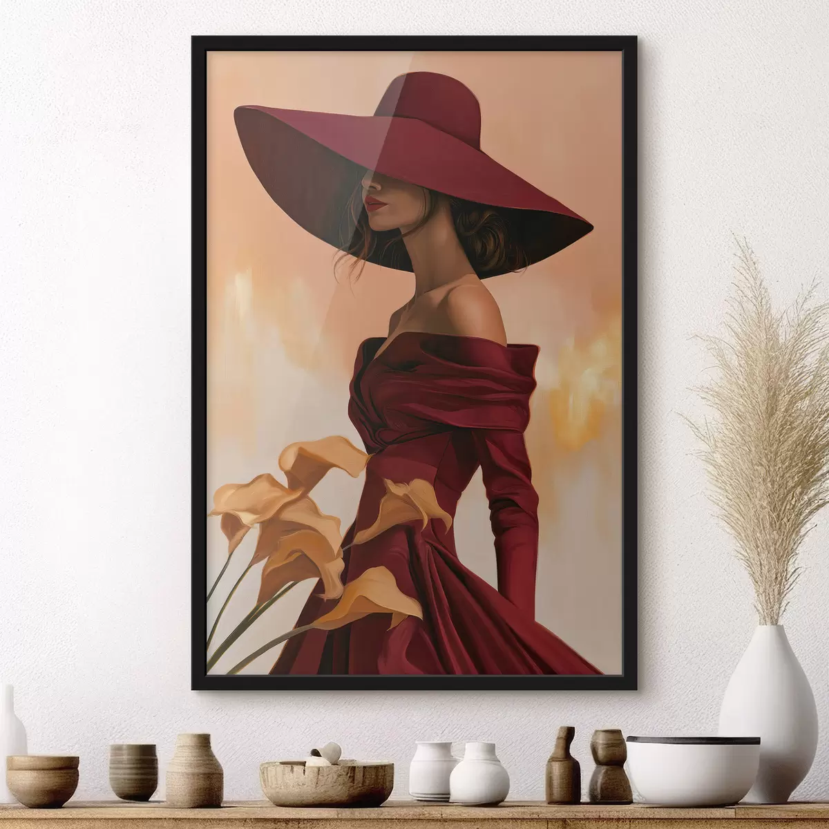 Poster Donna con il cappello f50903