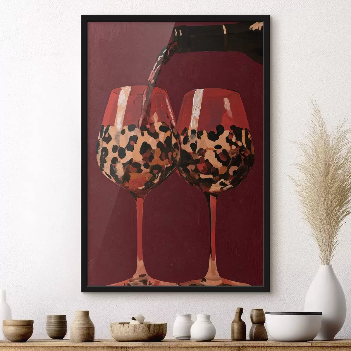 Poster Due bicchieri da vino f50900