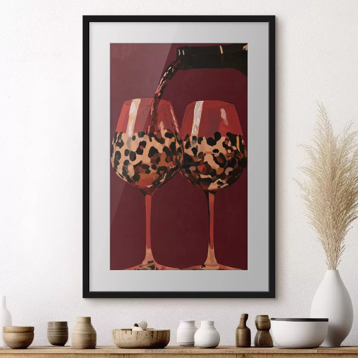 Poster Due bicchieri da vino f50900