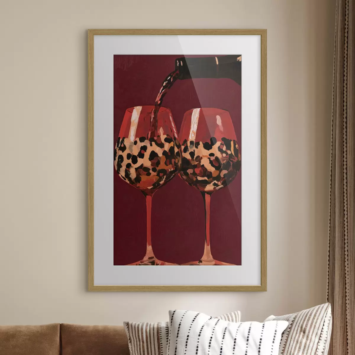 Poster Due bicchieri da vino f50900