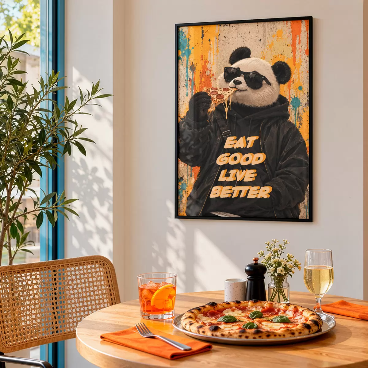 Poster Mangia bene, vivi meglio f50648