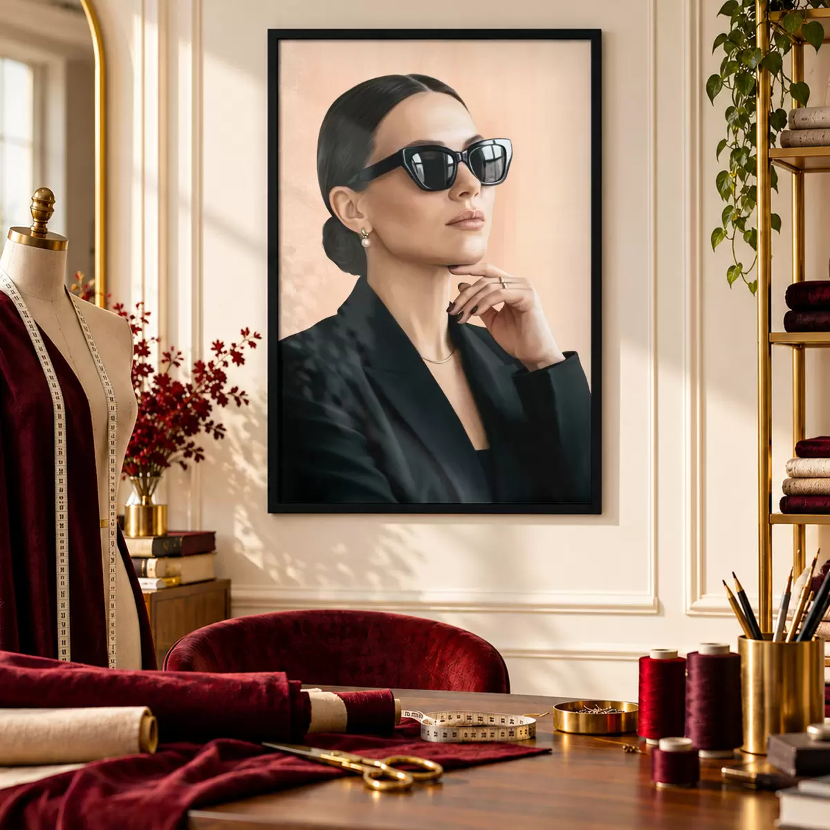Poster Una donna dallo stile raffinato f50604