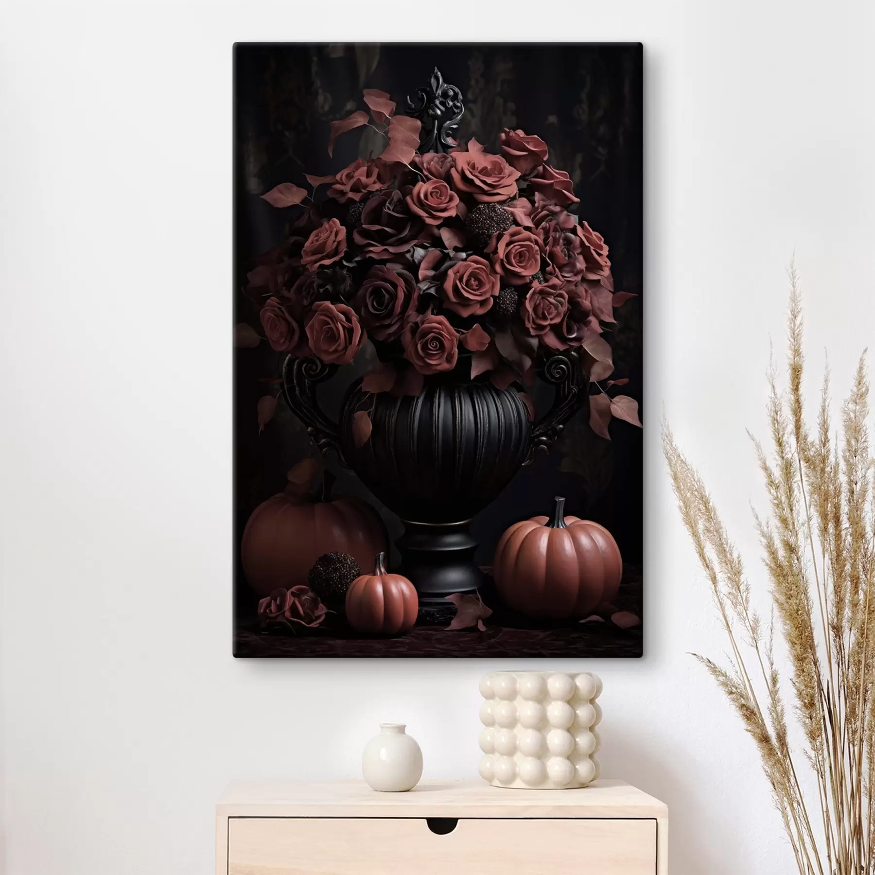 Quadro Rose e zucche d’autunno nr. s50913