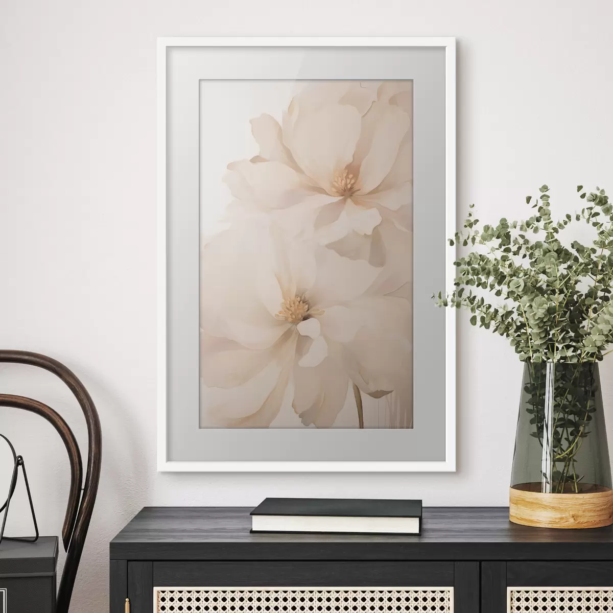Poster Peonia color crema delicata f50910