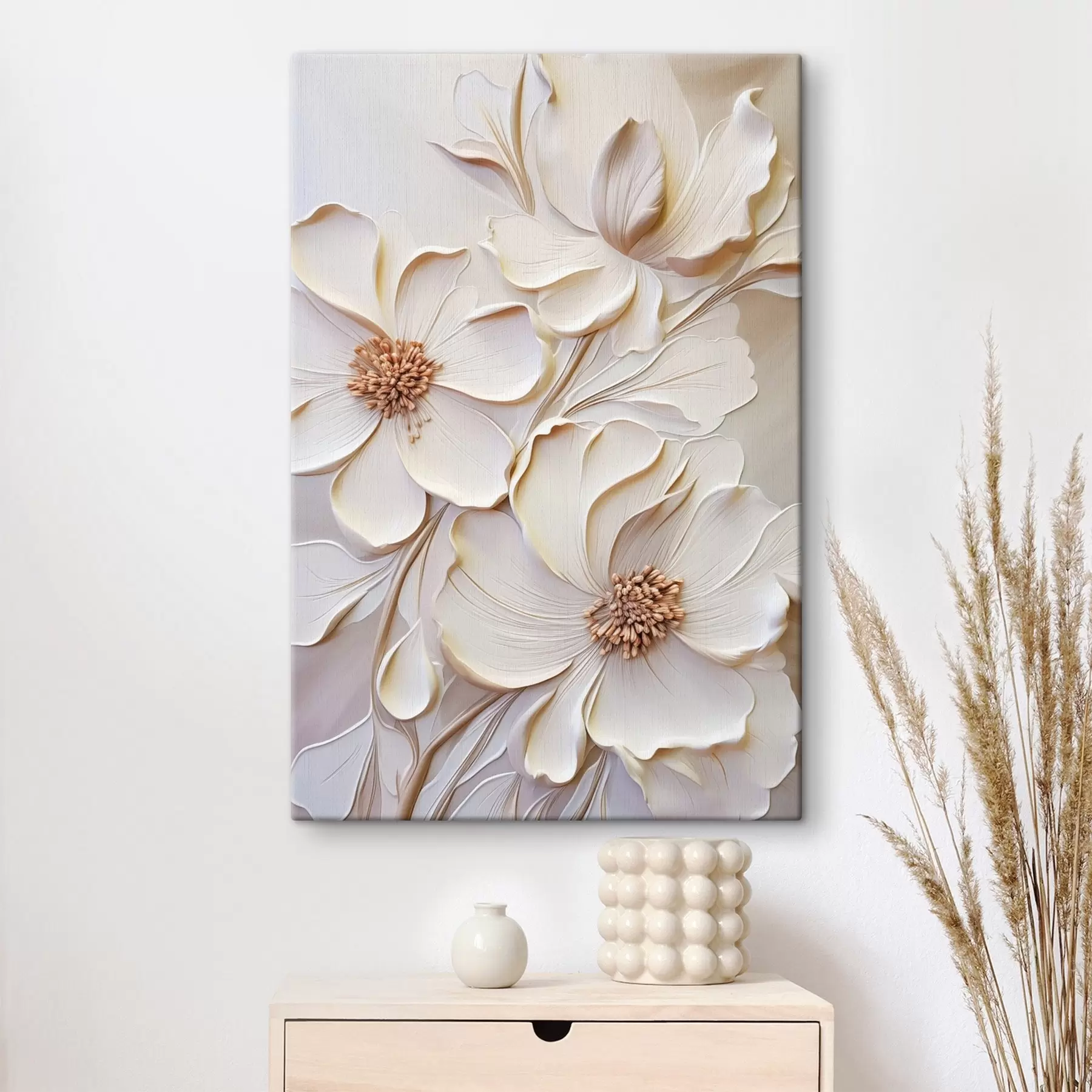 Quadro Petali avorio si aprono nr. s50958