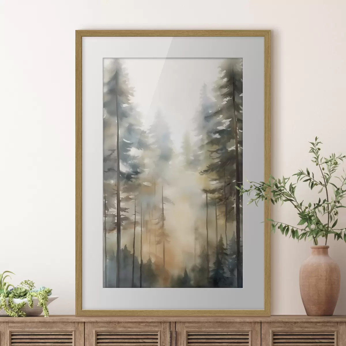 Poster Sole tra i pini f50948