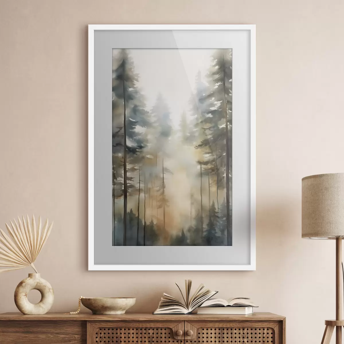 Poster Sole tra i pini f50948