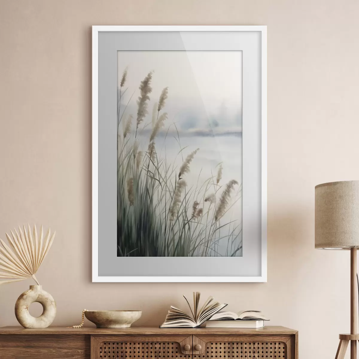 Poster Erbe nella foschia f50963
