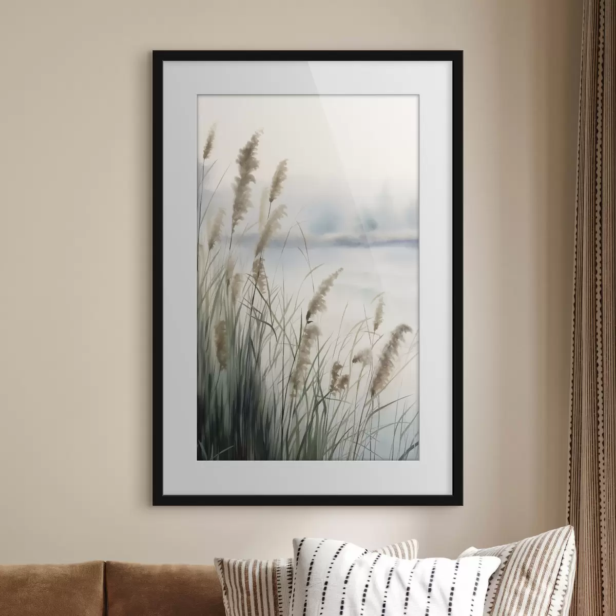 Poster Erbe nella foschia f50963