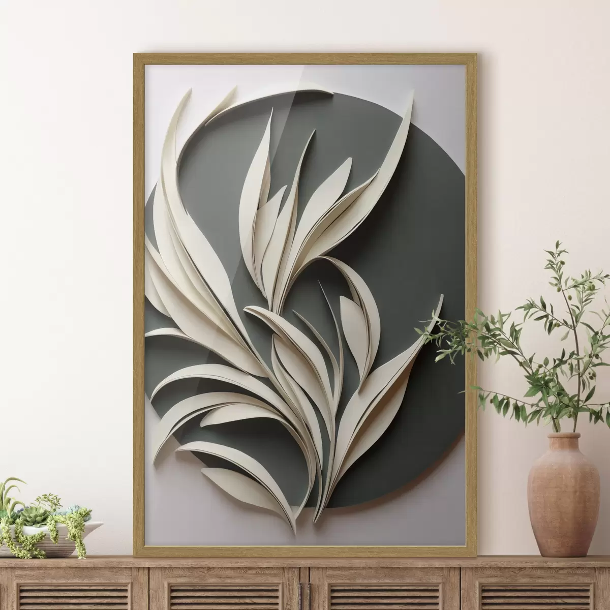 Poster Foglie in danza f50975