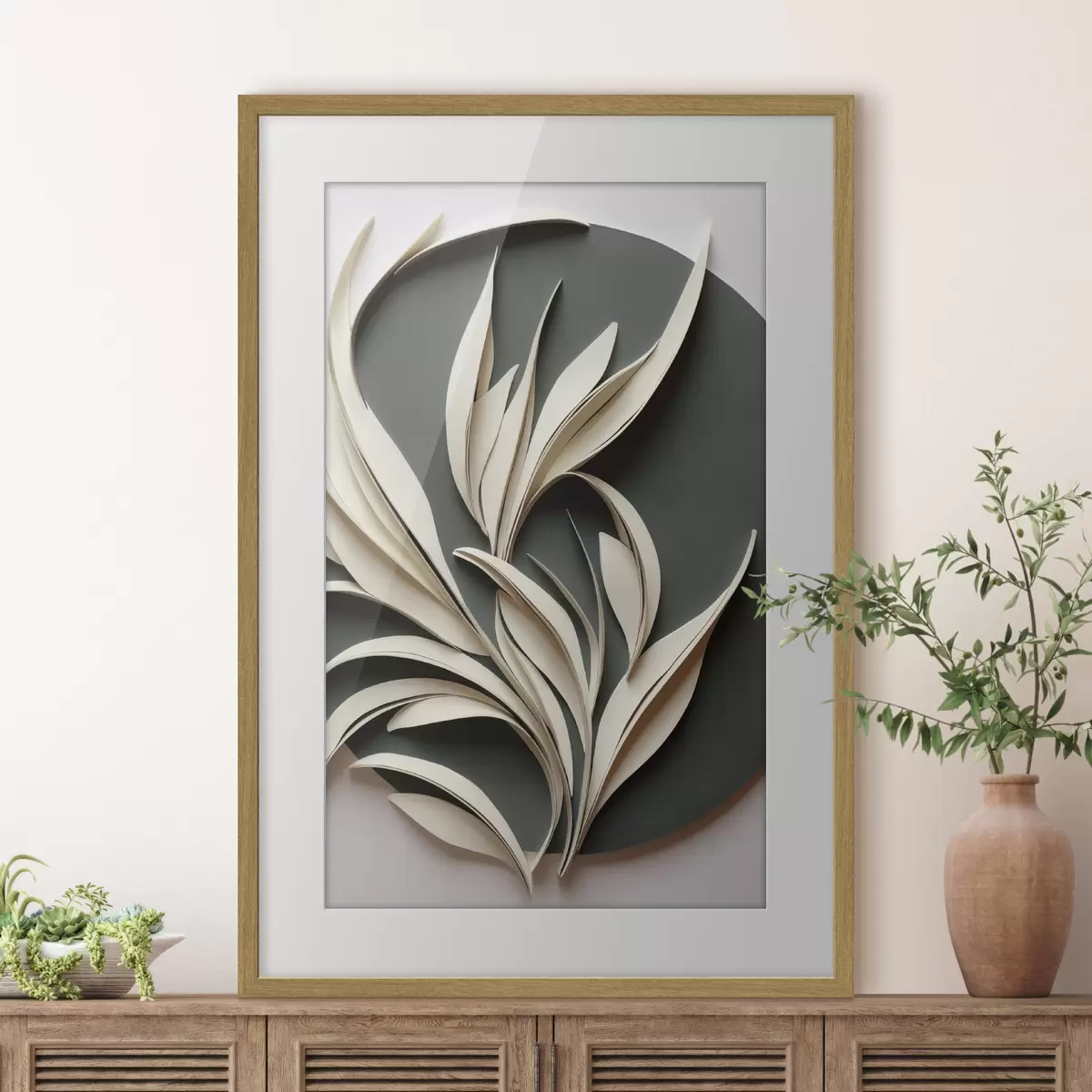 Poster Foglie in danza f50975