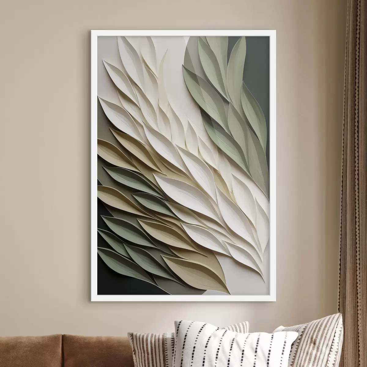 Poster Ali di foglie verdi f50976