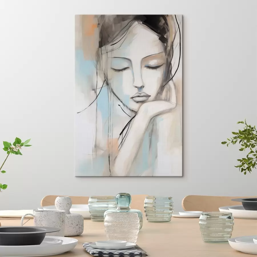 Quadro Ritratto astratto, imitazione di un dipinto nr. s50980
