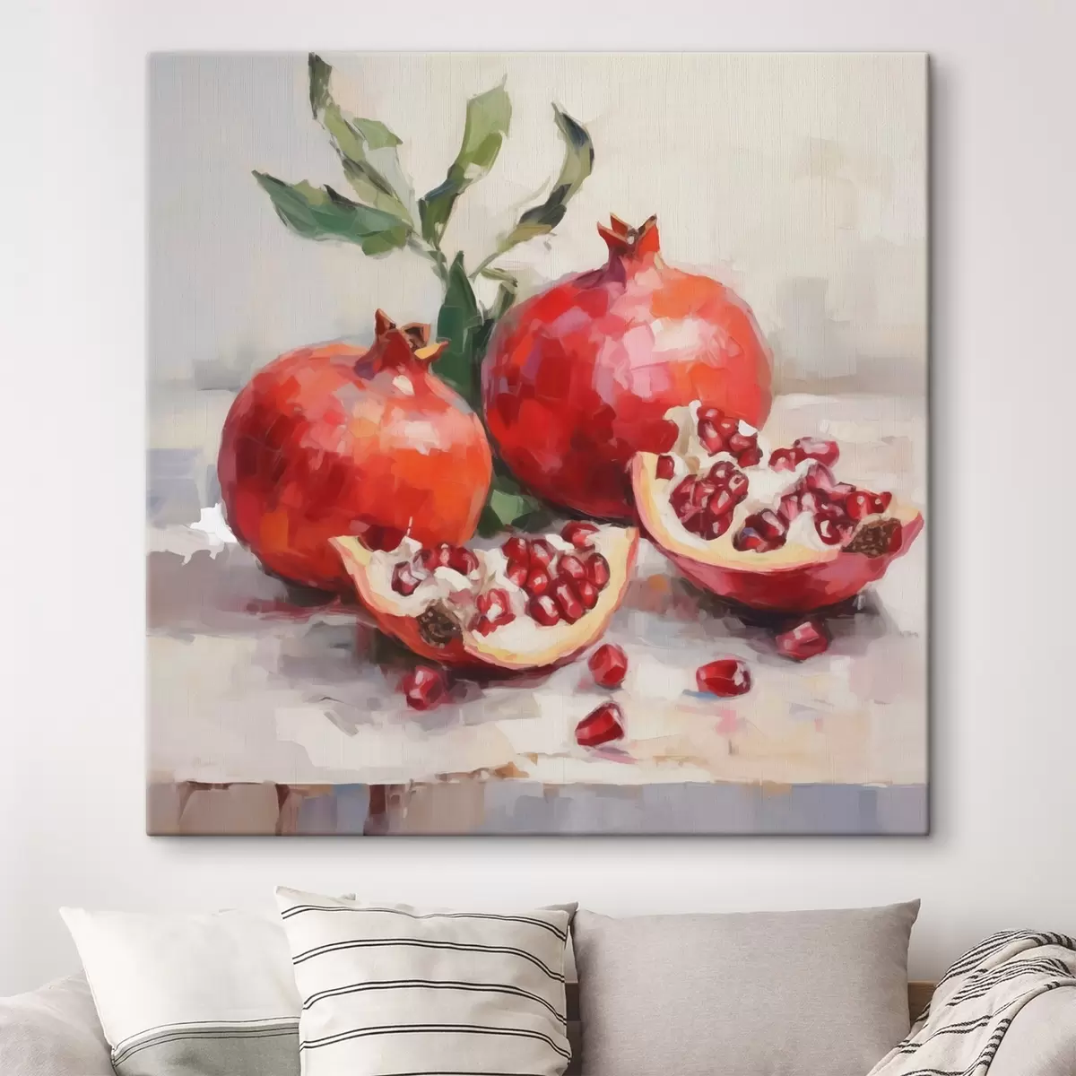 Quadro Melograni, dipinto in stile imitativo nr. s50982
