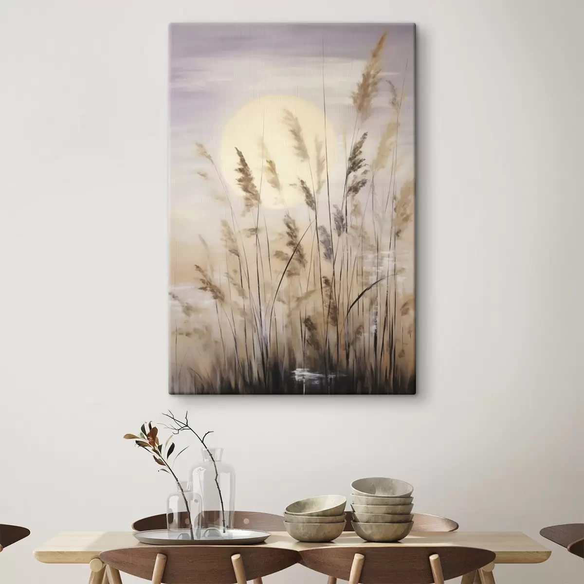 Quadro Erbe astratte, pittura in stile imitativo nr. s50986