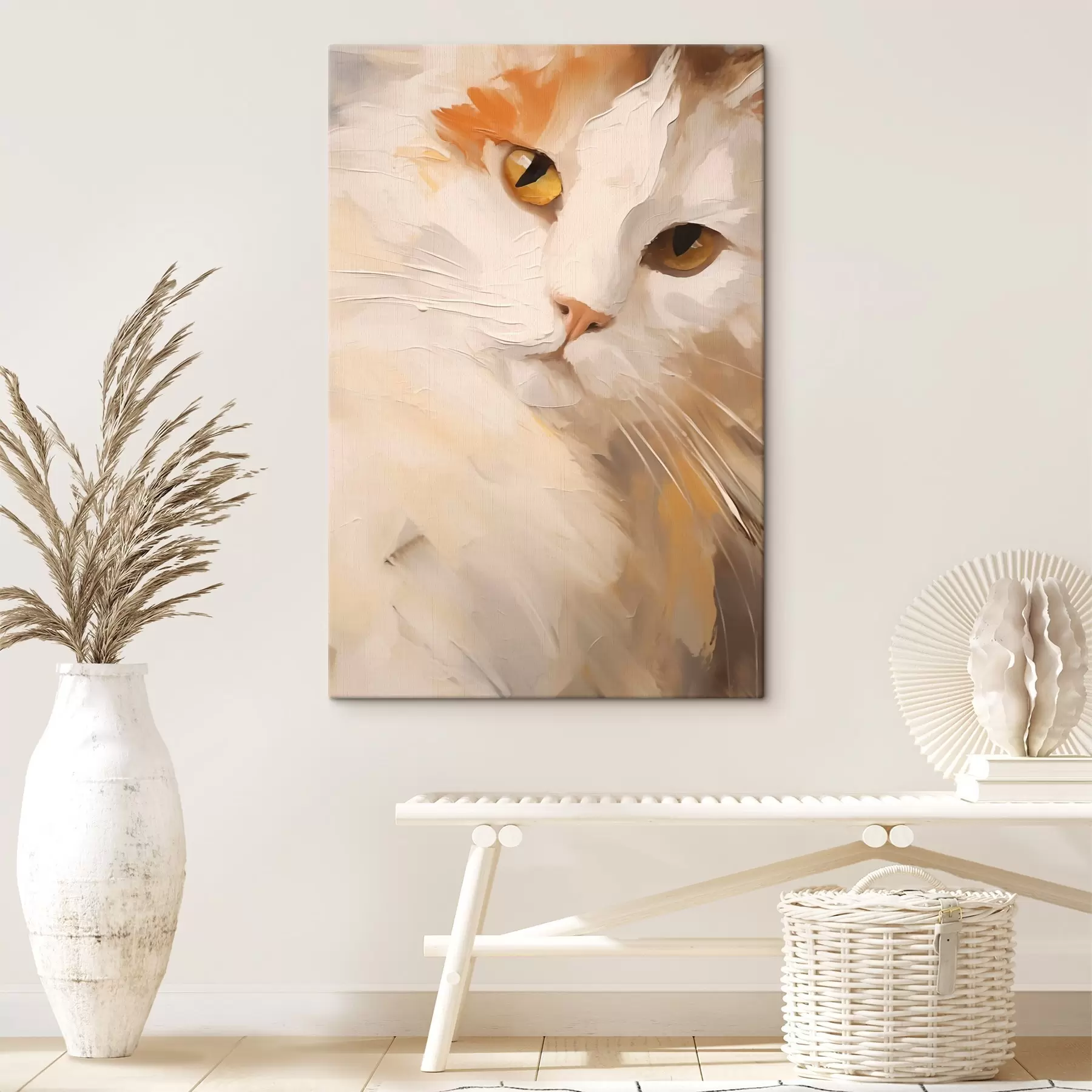 Quadro Gatto, dipinto in stile imitativo nr. s50987
