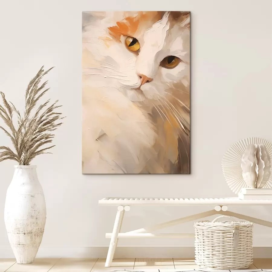 Quadro Gatto, dipinto in stile imitativo nr. s50987