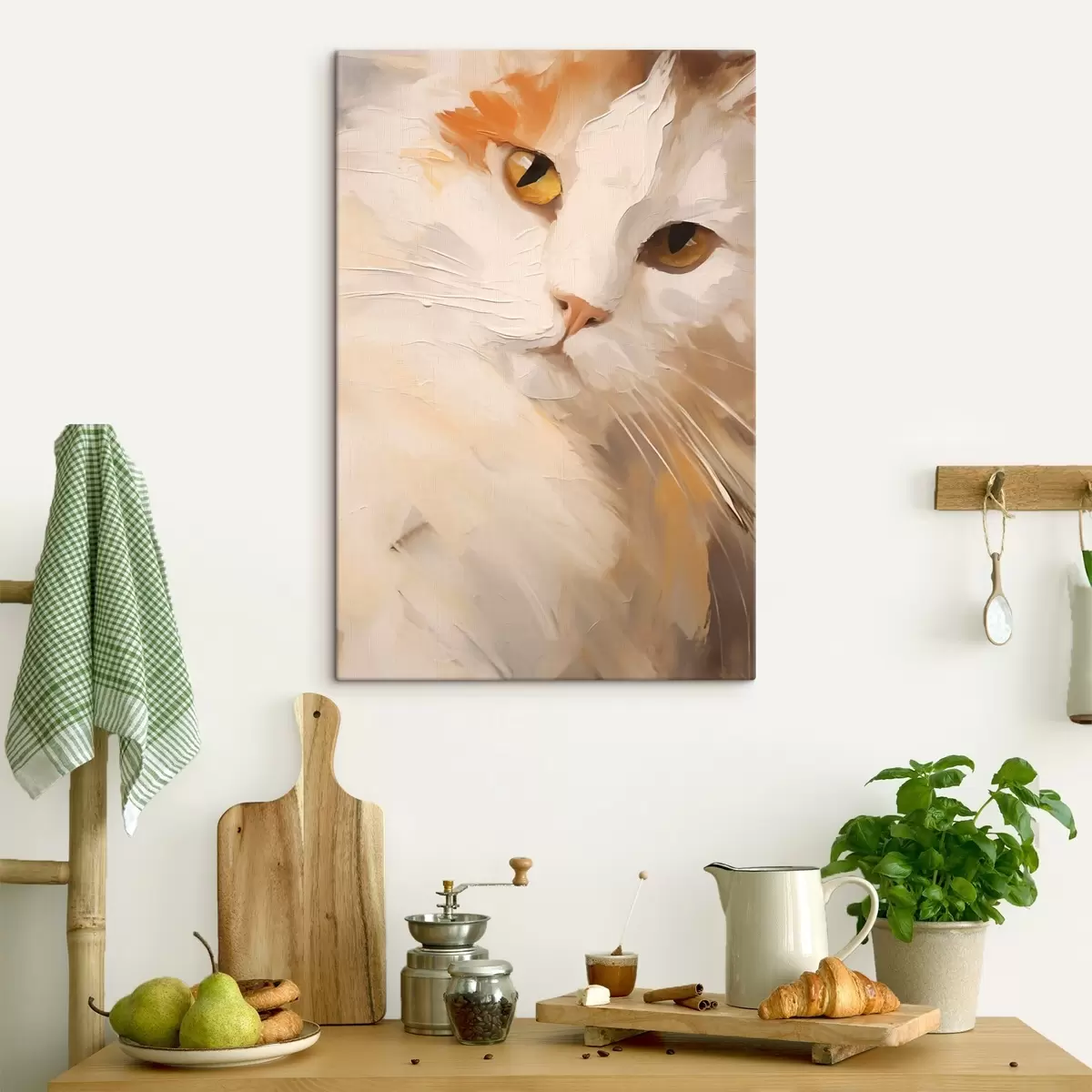 Quadro Gatto, dipinto in stile imitativo nr. s50987