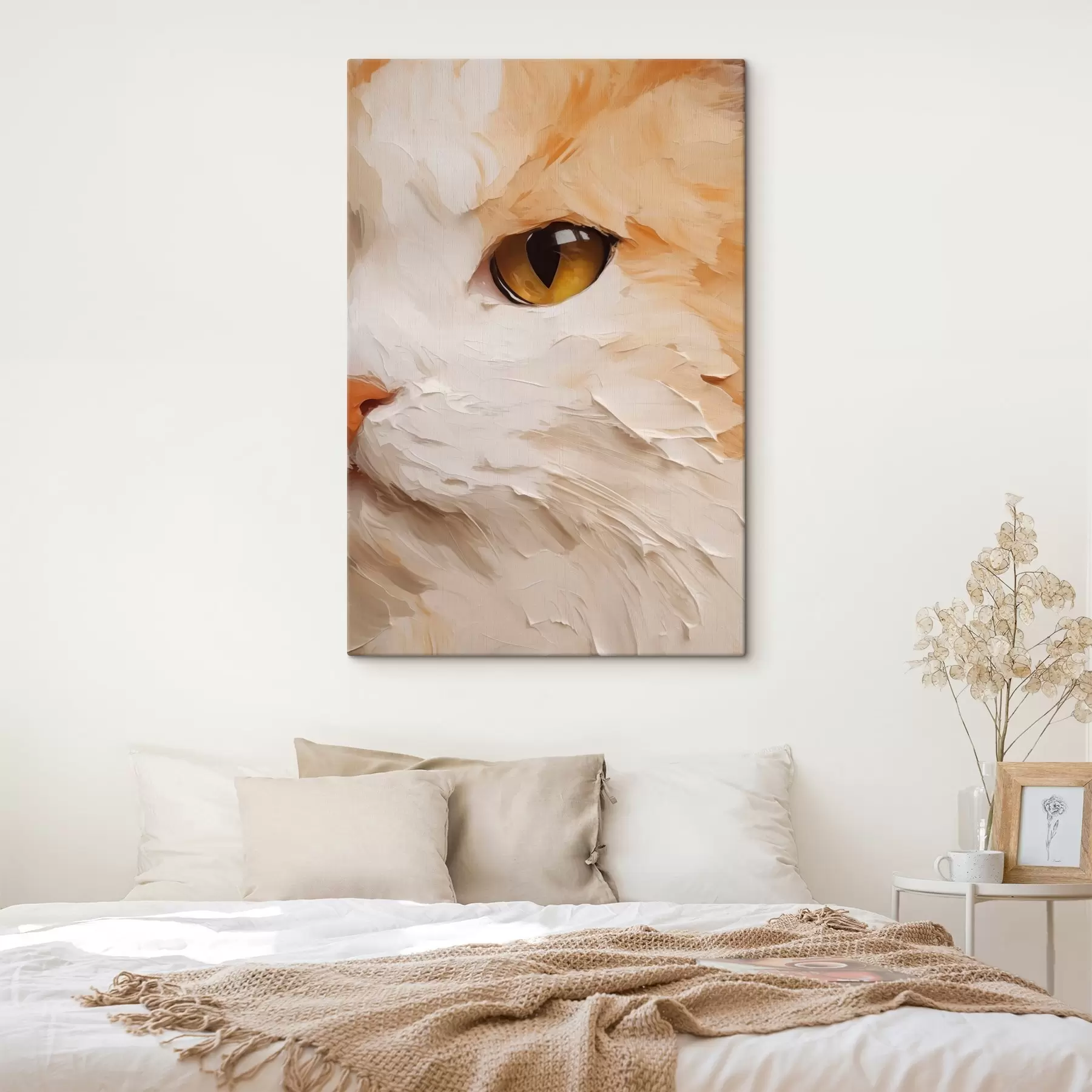 Quadro Gatto, dipinto in stile imitativo nr. s50988