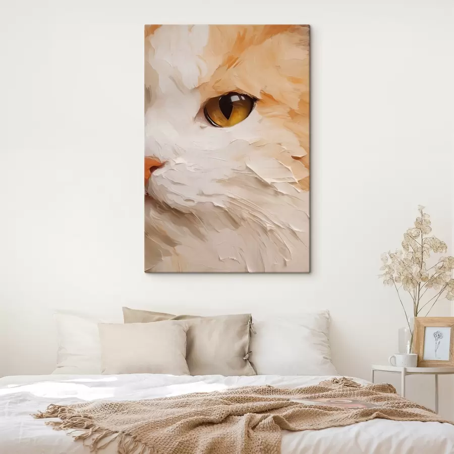 Quadro Gatto, dipinto in stile imitativo nr. s50988