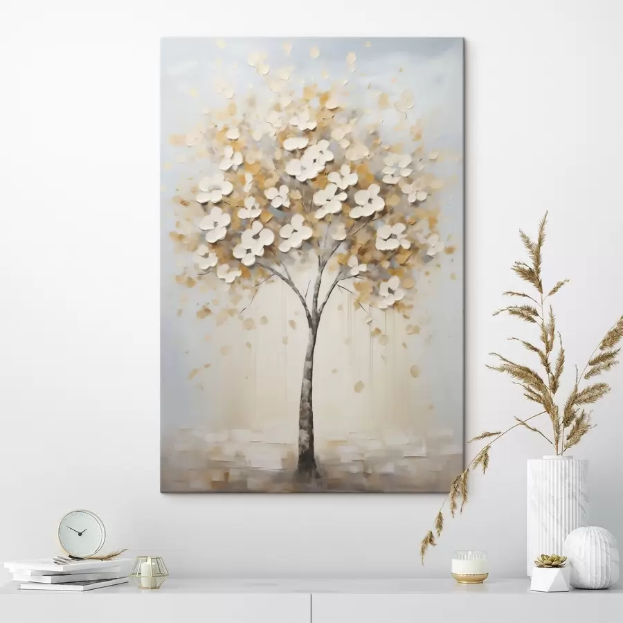 Quadro Albero, dipinto in stile imitativo nr. s50992