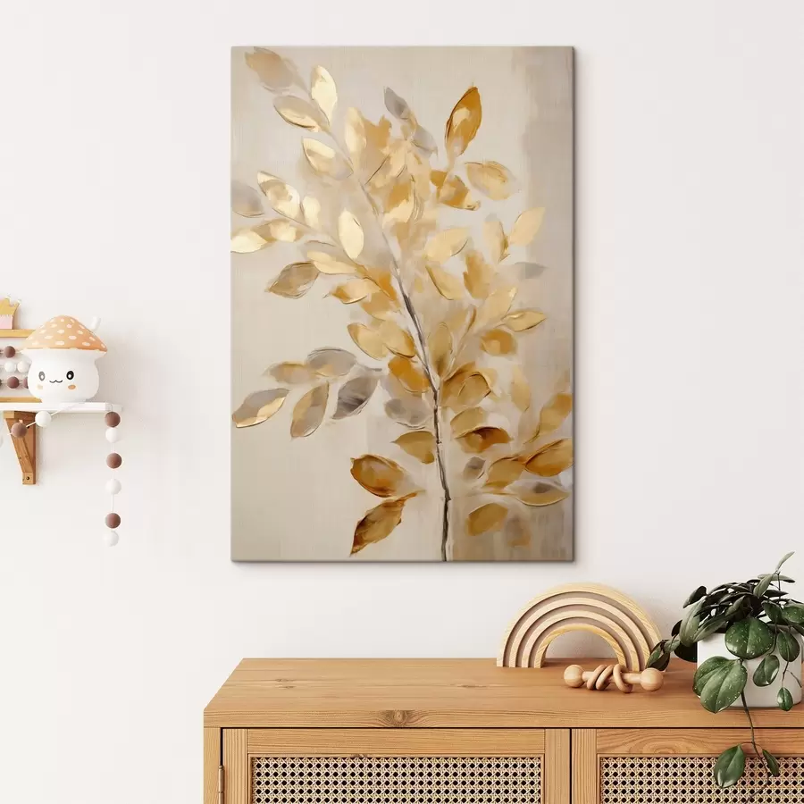 Quadro Fogliame, pittura in stile imitativo nr. s50993