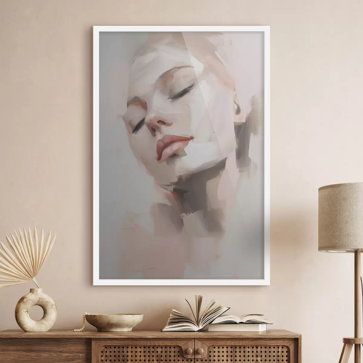 Poster Ritratto astratto di una giovane donna f50977