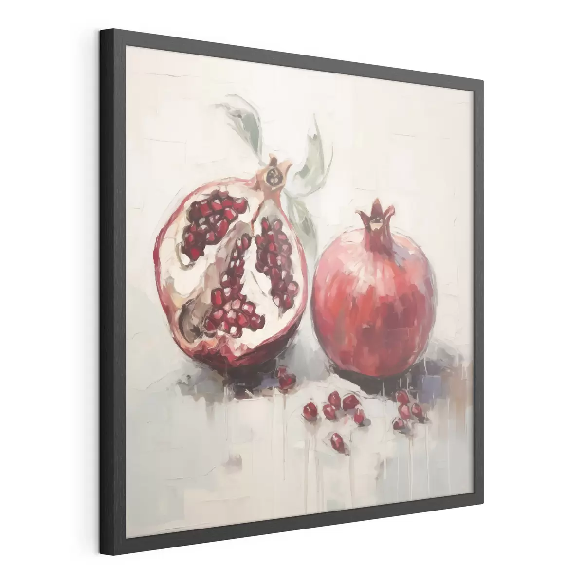 Poster Melograni maturi, dipinto in stile imitativo f50981
