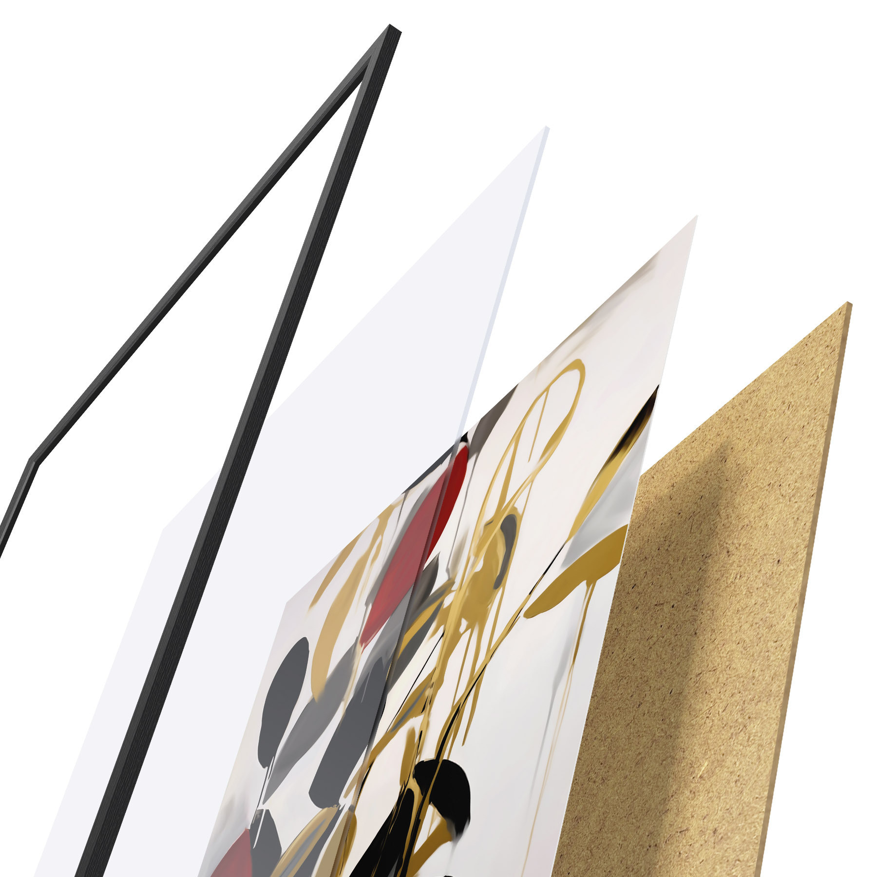 Poster Astrazione, imitazione della pittura f50983