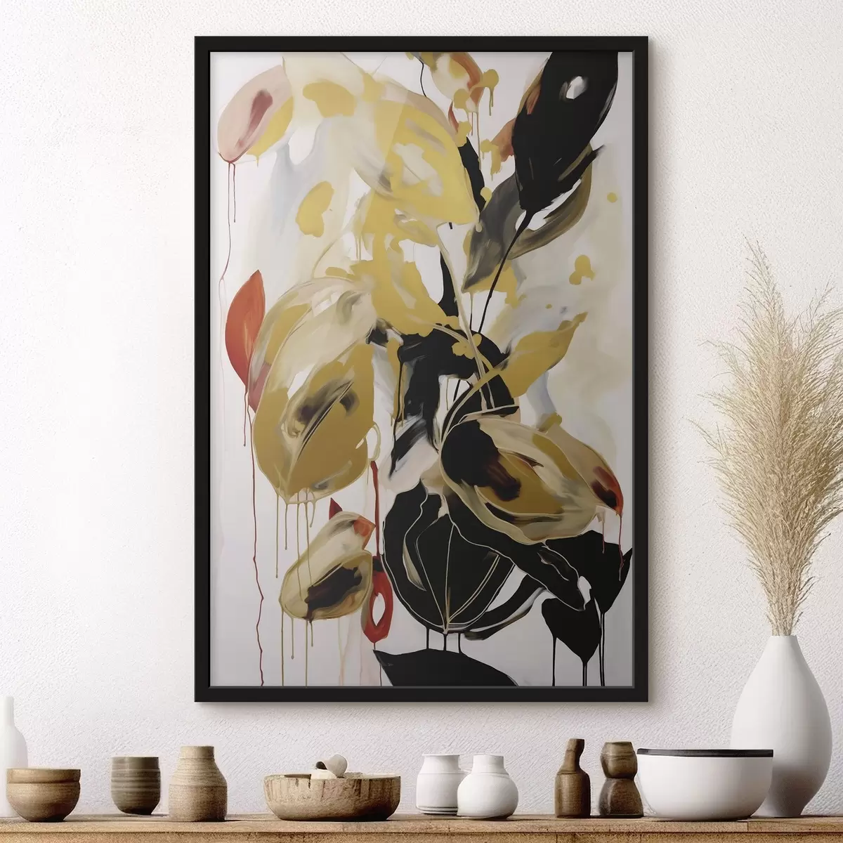 Poster Astrazione caotica, imitazione della pittura f50984