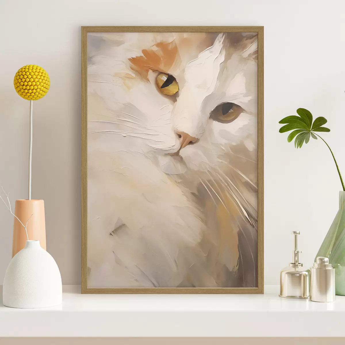 Poster Gatto, dipinto in stile imitativo f50987