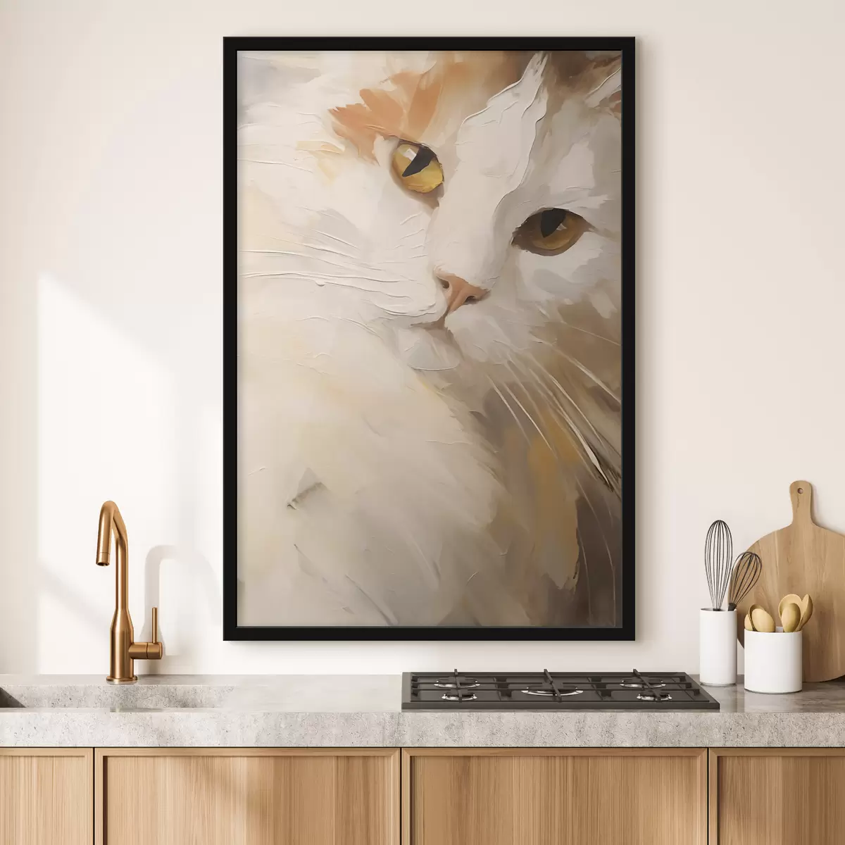 Poster Gatto, dipinto in stile imitativo f50987