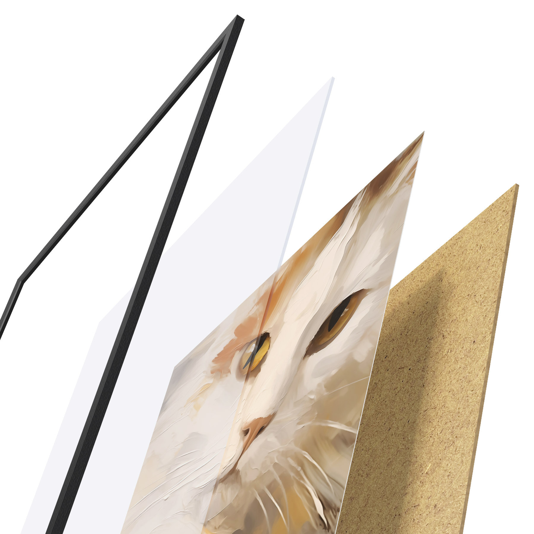 Poster Gatto, dipinto in stile imitativo f50987