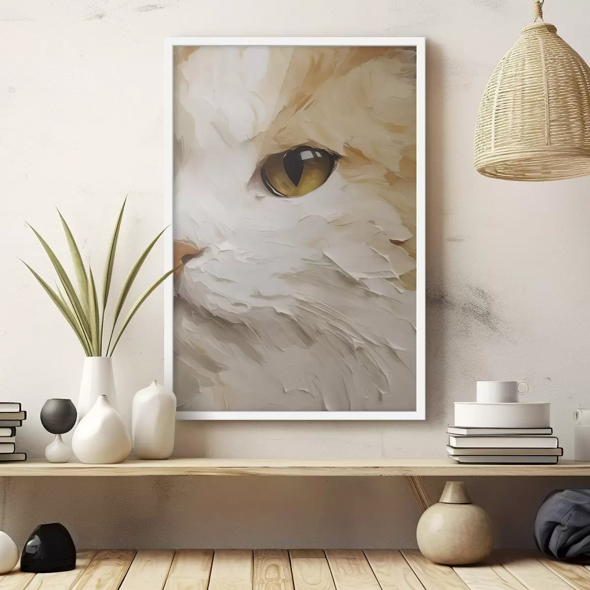 Poster Gatto, dipinto in stile imitativo f50988