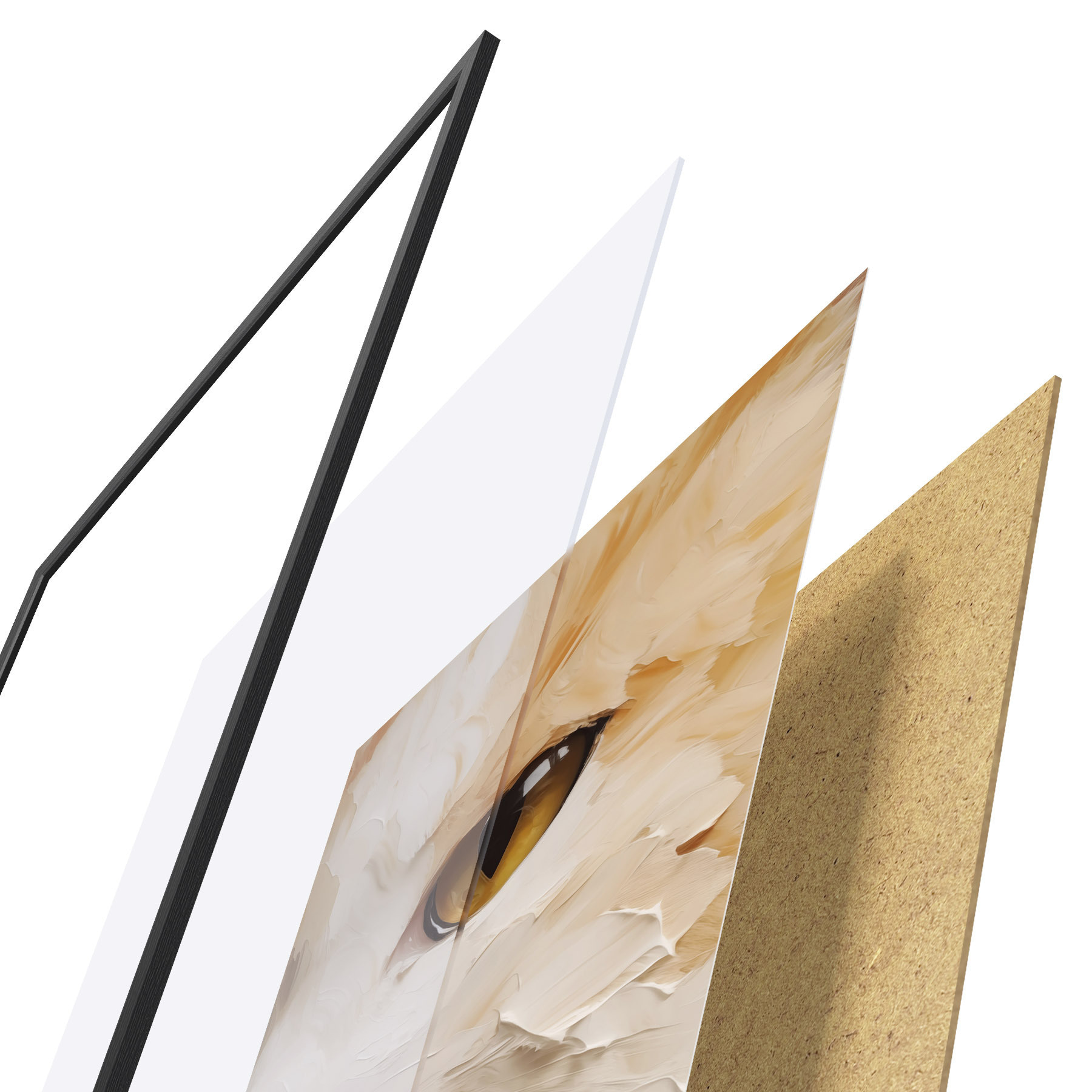 Poster Gatto, dipinto in stile imitativo f50988
