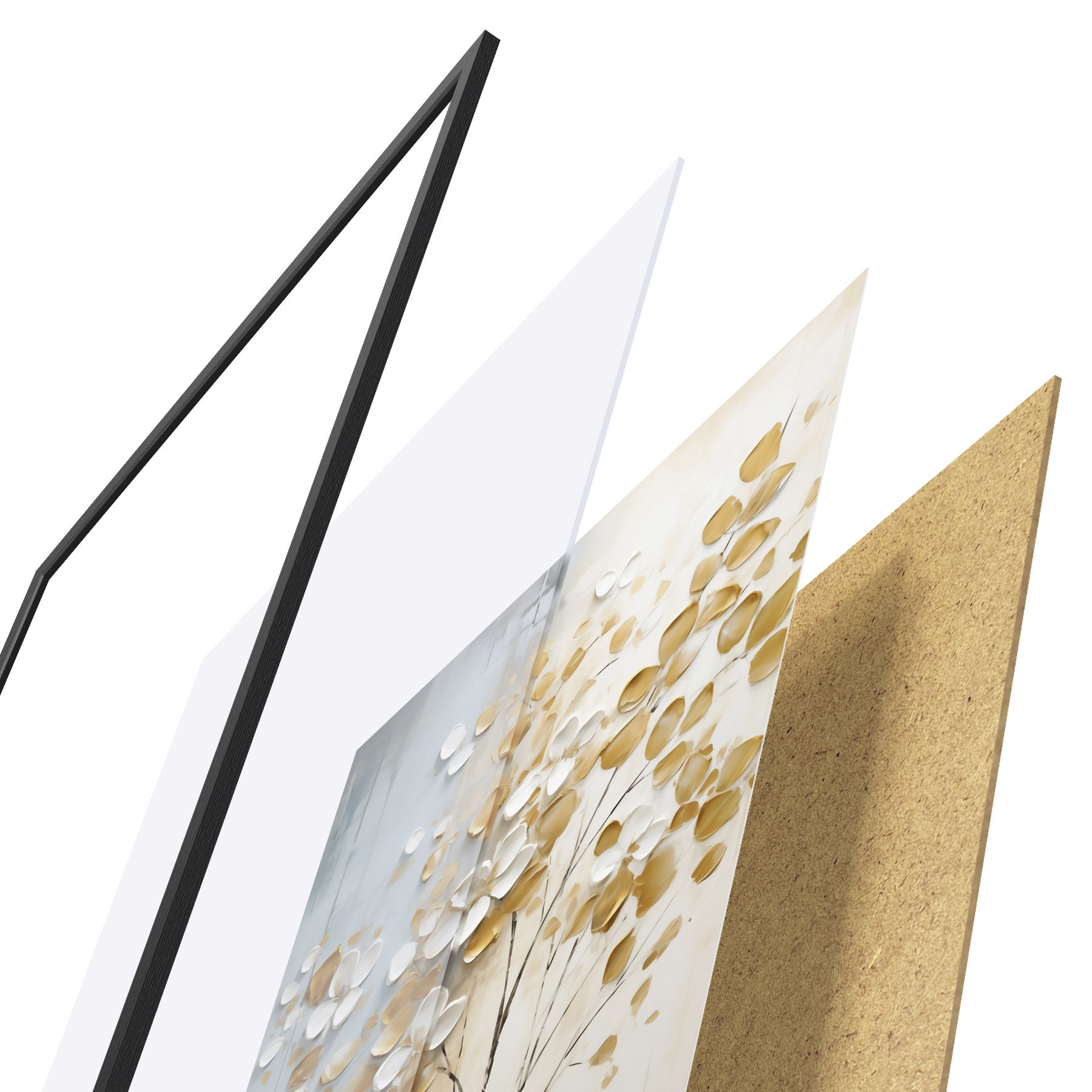 Poster Albero astratto, pittura imitativa f50991