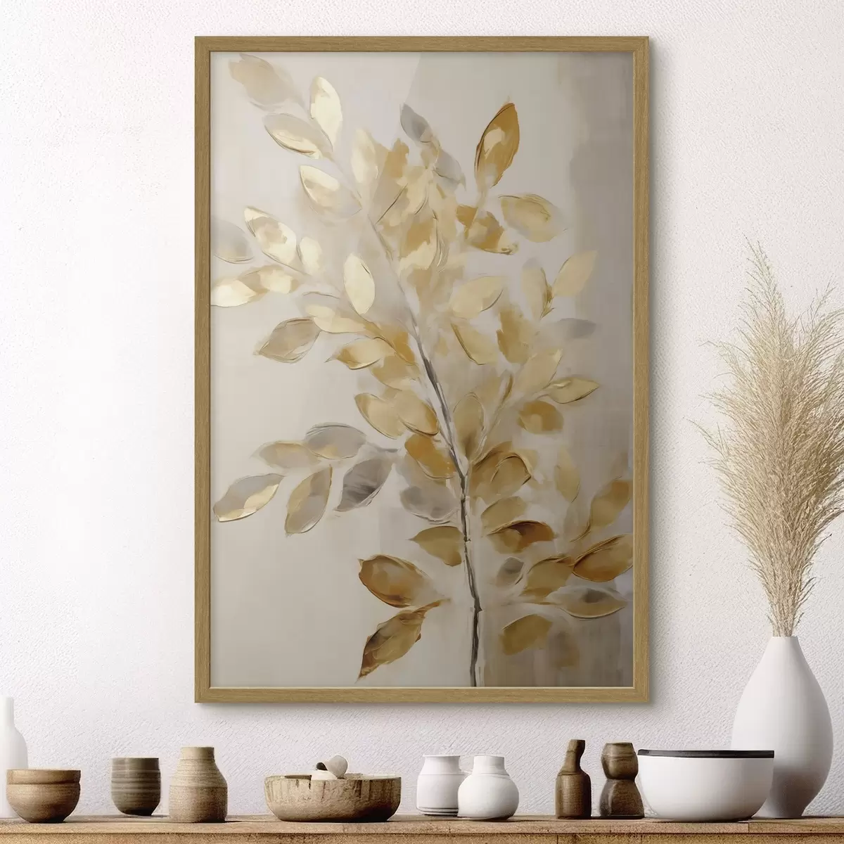 Poster Fogliame, pittura in stile imitativo f50993