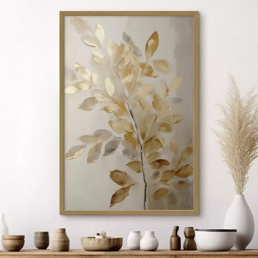 carta da parati Fogliame, pittura in stile imitativo nr. f50993