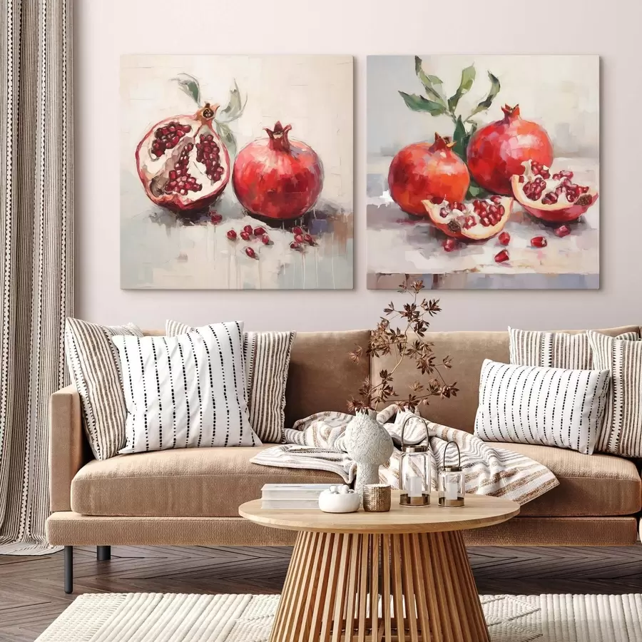 Quadro Melograni maturi, dipinto in stile imitativo nr. m31060
