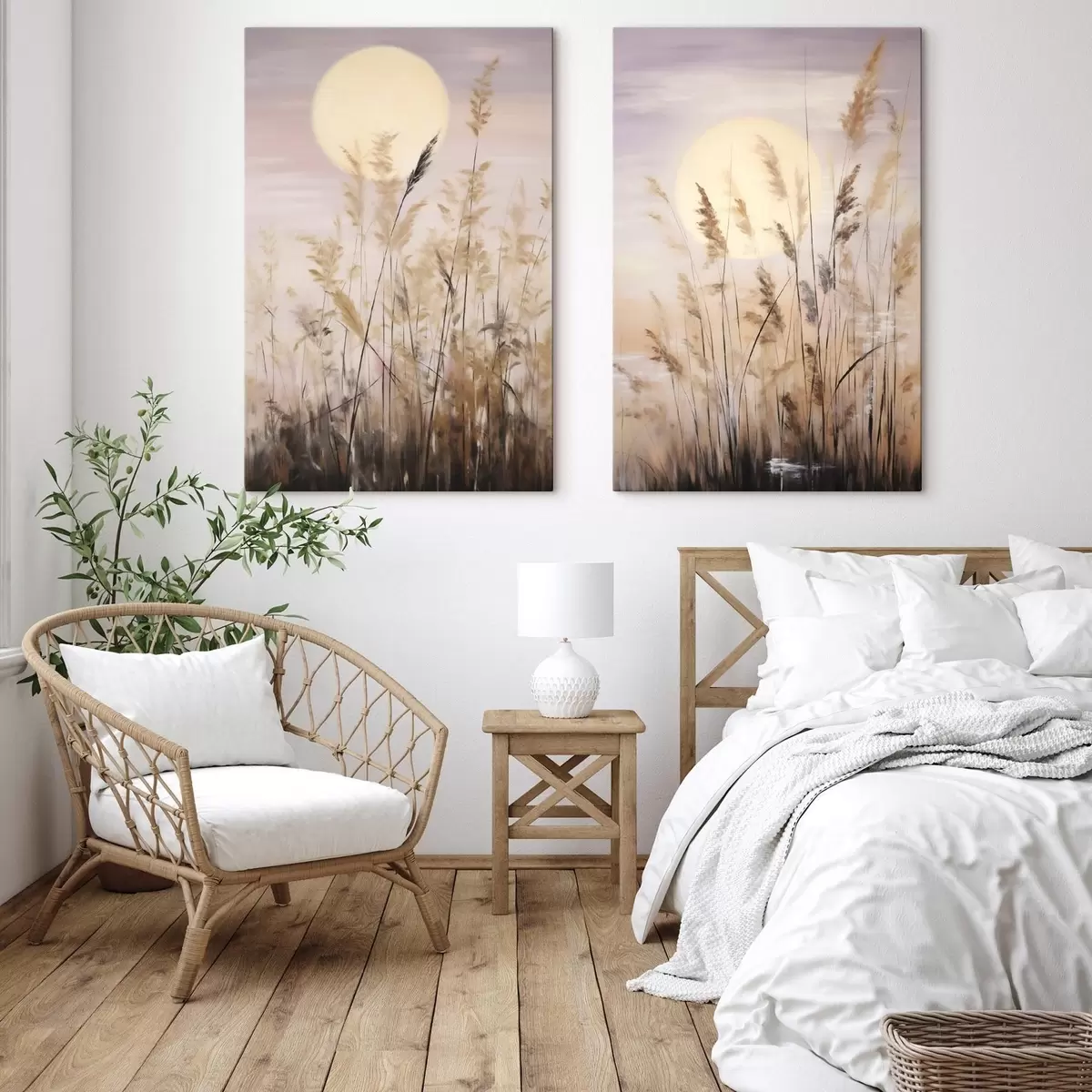 Quadro Erbe astratte, pittura in stile imitativo nr. m31062