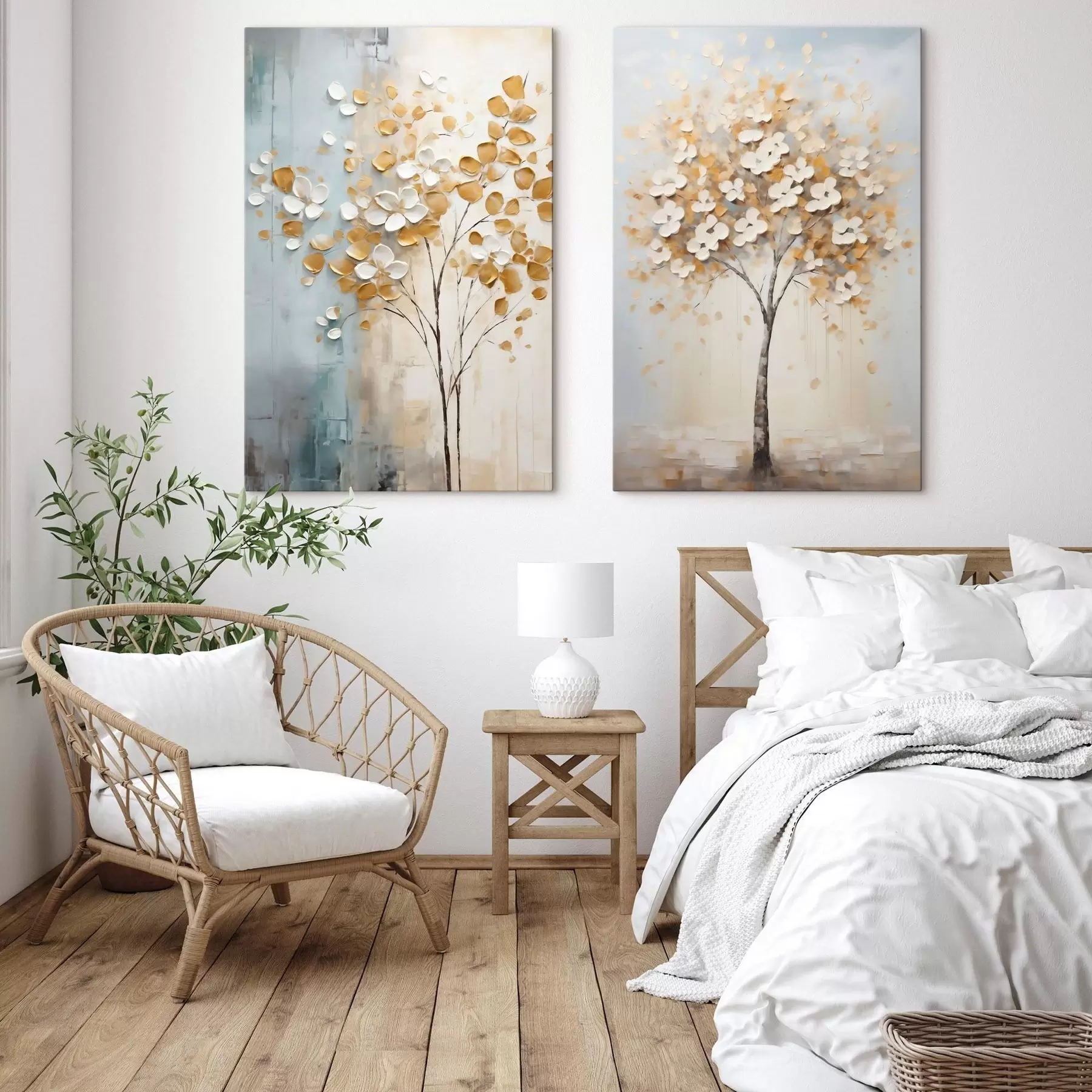 Quadro Albero astratto, pittura imitativa nr. m31065