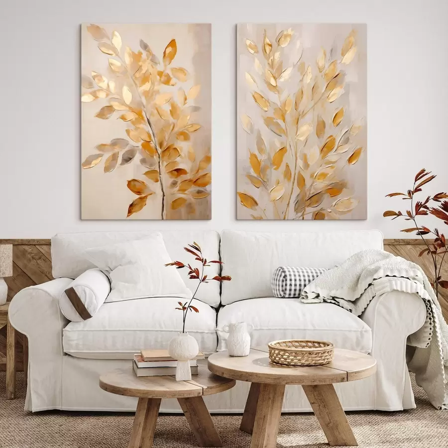 carta da parati Fogliame astratto, pittura in stile imitativo nr. m31066