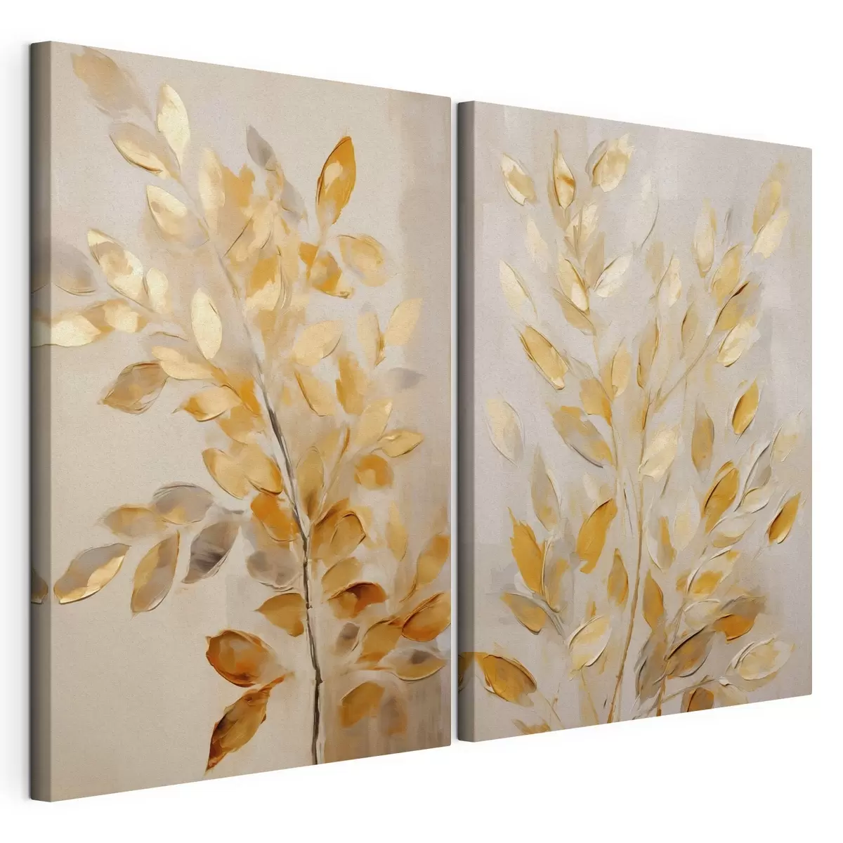 Quadro Fogliame astratto, pittura in stile imitativo nr. m31066