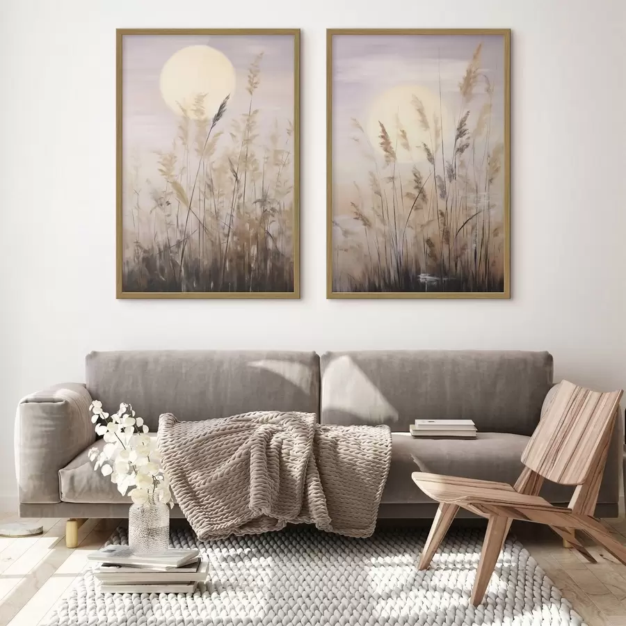 carta da parati Erbe astratte, pittura in stile imitativo nr. d31062