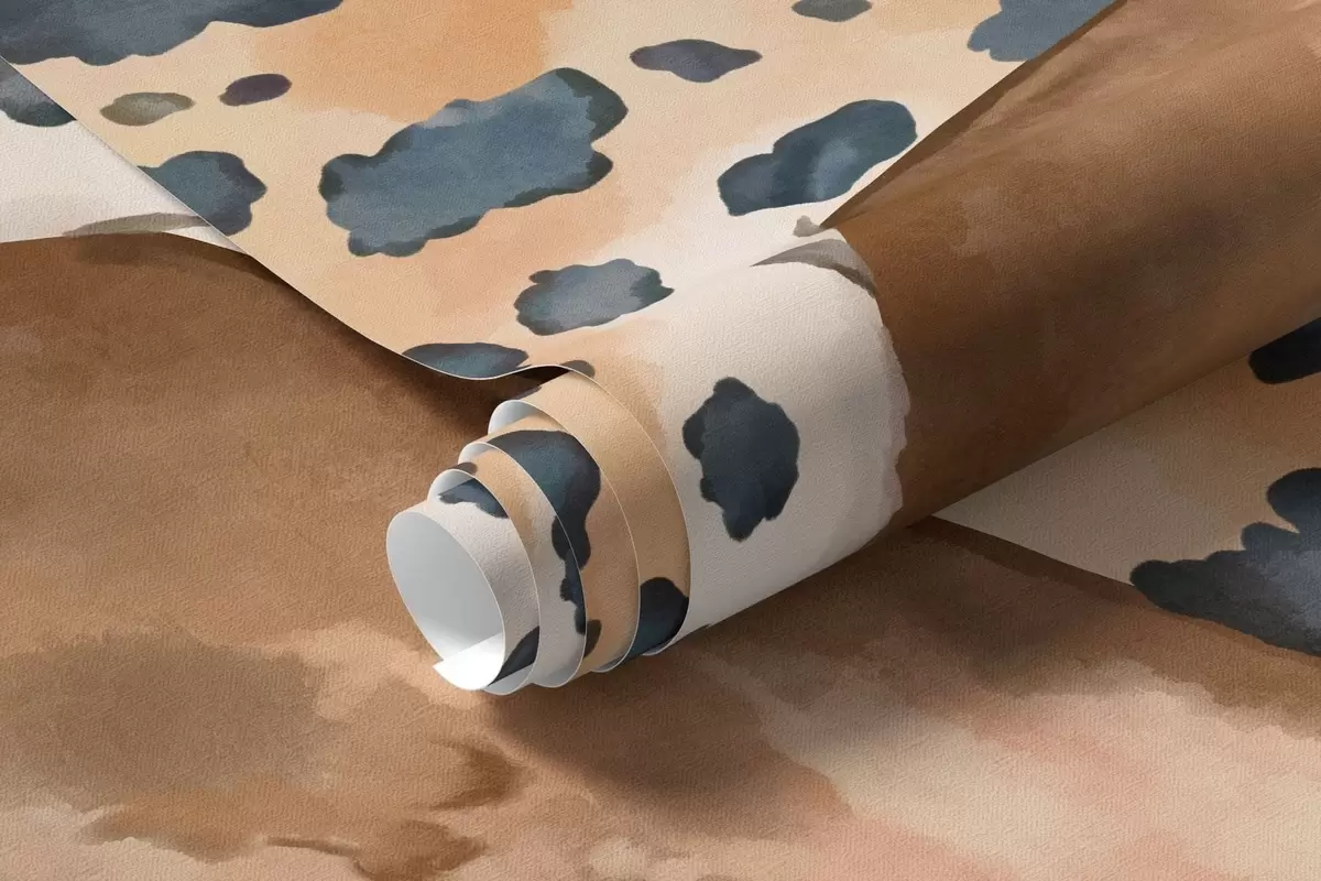 carta da parati Un leopardo su un ramo sopra l'acqua con pesci colorati nr. w05954