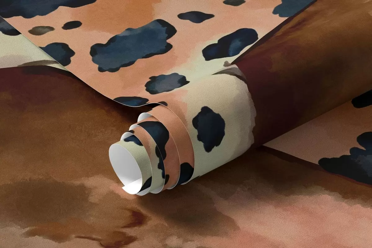 carta da parati Un leopardo tra le foglie tropicali sopra l'acqua con dei pesci nr. w05954v1